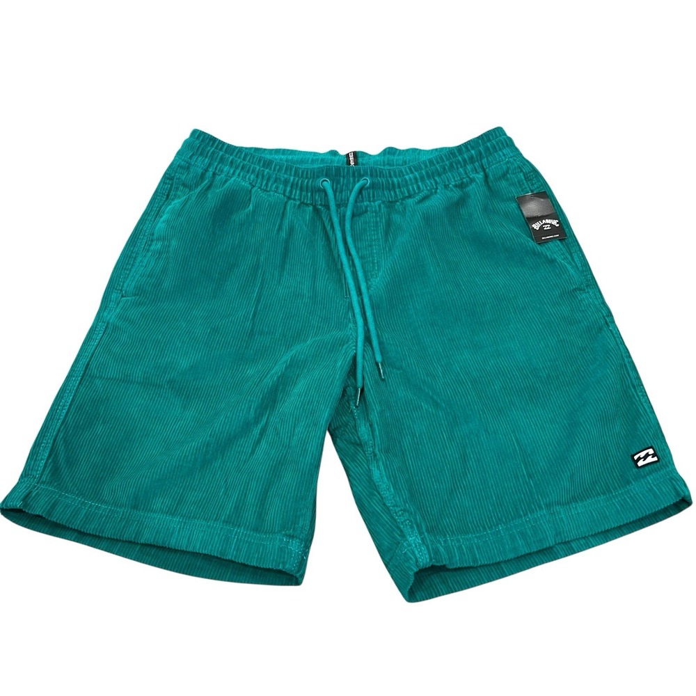 Billabong Mike EW Corduroy Shorts Men's Large Green Relaxed Comfy 90s Grunge